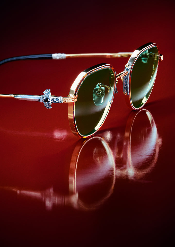 Green-tinted Ptolemy48 eyewear